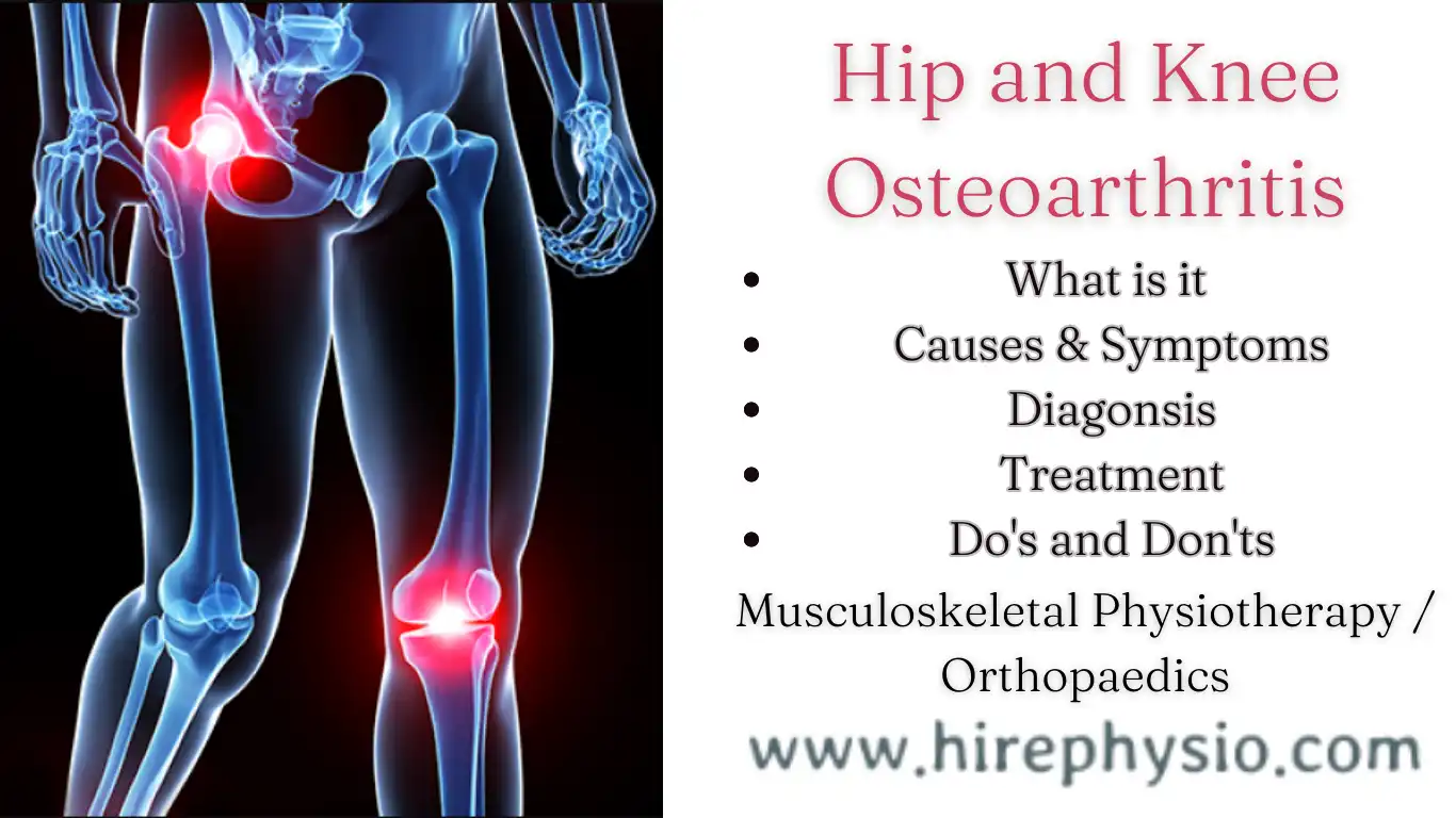 Difference between Hip and knee osteoarthritis