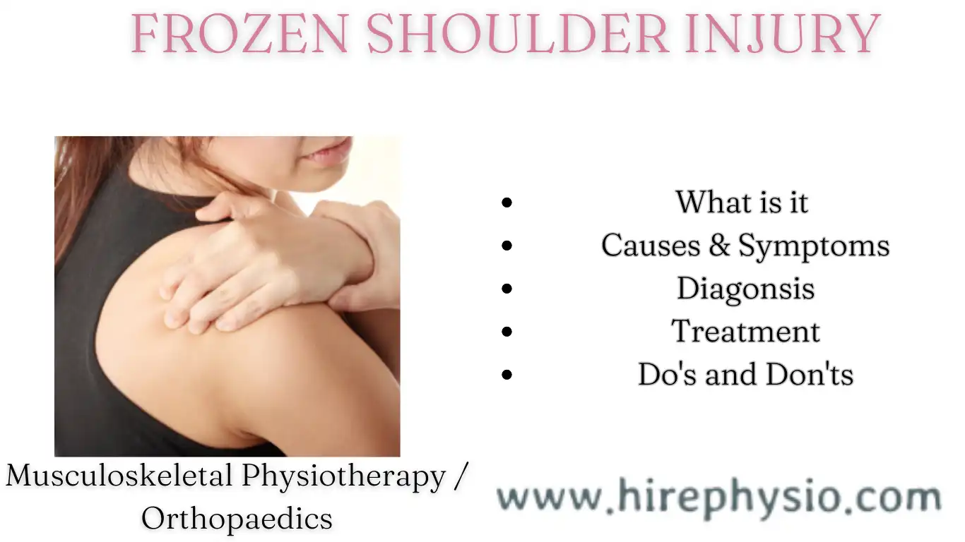 Frozen Shoulder: Causes, Symptoms, and Easy & affordable Treatment Options near you by Physiotherapist